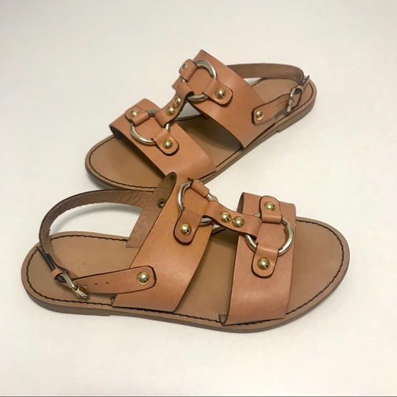 J. Crew Leather Tan Sandals - Picture 8 of 8